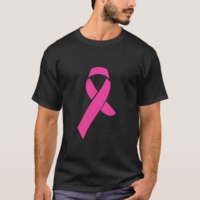 Breast Cancer Awareness Pink Ribbon I Wear Pink T-Shirt (Front)