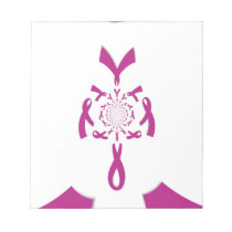 Breast Cancer Awareness: Pink Ribbon Kaleidoscope  Notepad