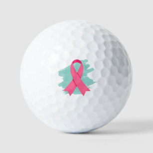 Diamond Ice Orange Color Golf Ball Cancer Awareness