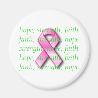 Breast Cancer Awareness Pink Ribbon Magnet
