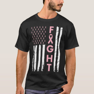 Breast Cancer Awareness Pink Ribbon Mom Women Figh T-Shirt