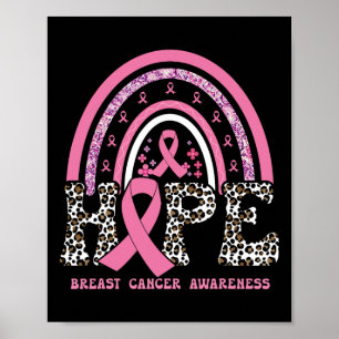 Breast Cancer Awareness Pink Ribbon Month Support  Poster
