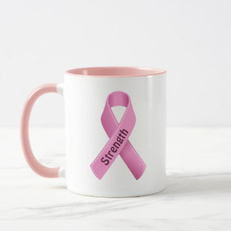 Breast Cancer Awareness Pink Ribbon Mug