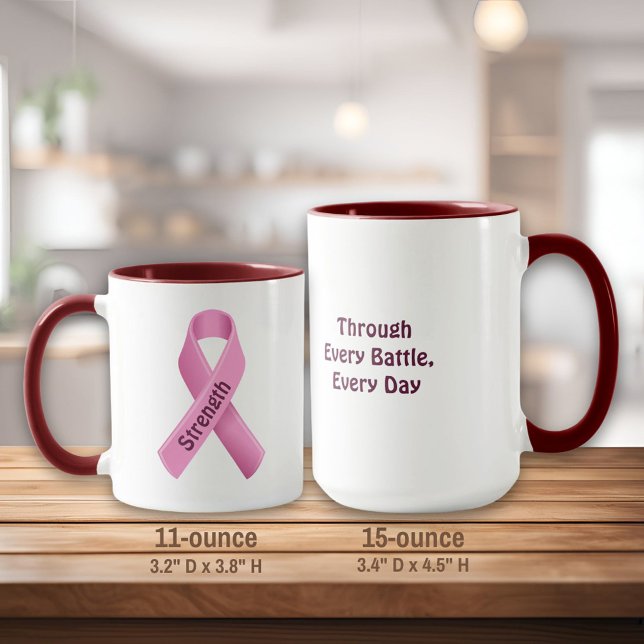 Breast Cancer Awareness Pink Ribbon Mug (Creator Uploaded)