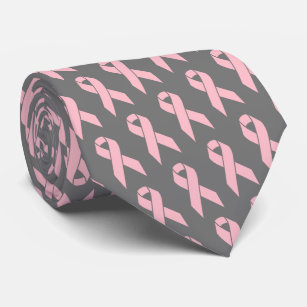 Breast Cancer Awareness Pink Ribbon Neck Tie