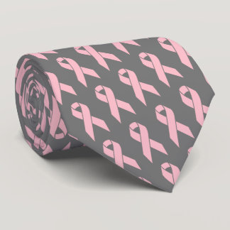 Breast Cancer Awareness Pink Ribbon Neck Tie