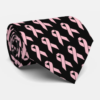 Breast Cancer Awareness Pink Ribbon Neck Tie
