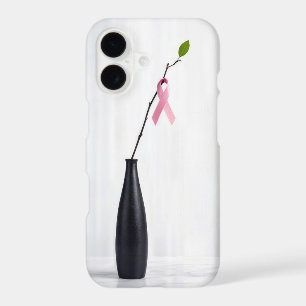 Breast Cancer Awareness Pink Ribbon on a Twig iPhone 17 Case