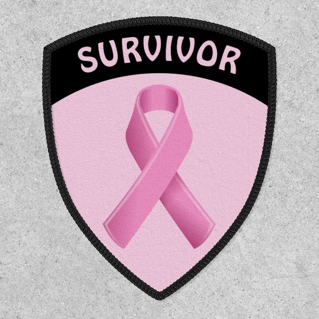 Breast Cancer Awareness Pink Ribbon Patch (Front)