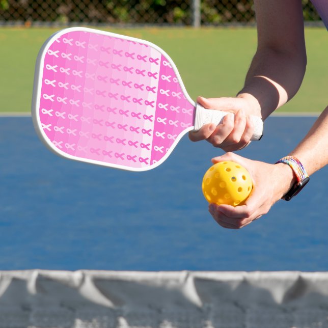 Breast Cancer Awareness Pink Ribbon Pickleball Paddle (Insitu)