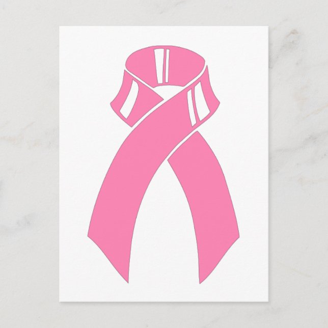 Breast Cancer Awareness pink ribbon Postcard (Front)