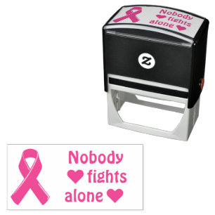 Breast Cancer Awareness Pink Ribbon Self-inking Stamp