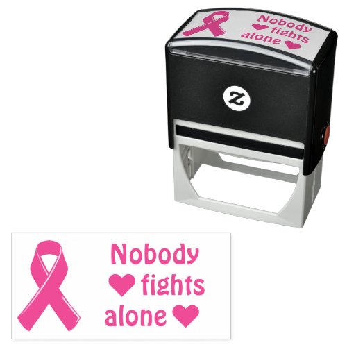 Breast Cancer Awareness Pink Ribbon Self_inking Stamp