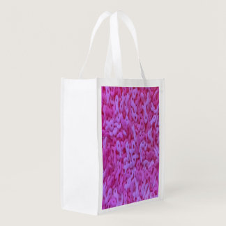 Breast Cancer Awareness Pink Ribbon Sprinkles Reusable Grocery Bag