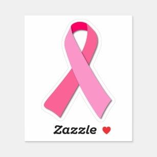 Breast Cancer Awareness Pink Ribbon Sticker