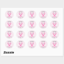 Breast Cancer Awareness Pink Ribbon Sticker