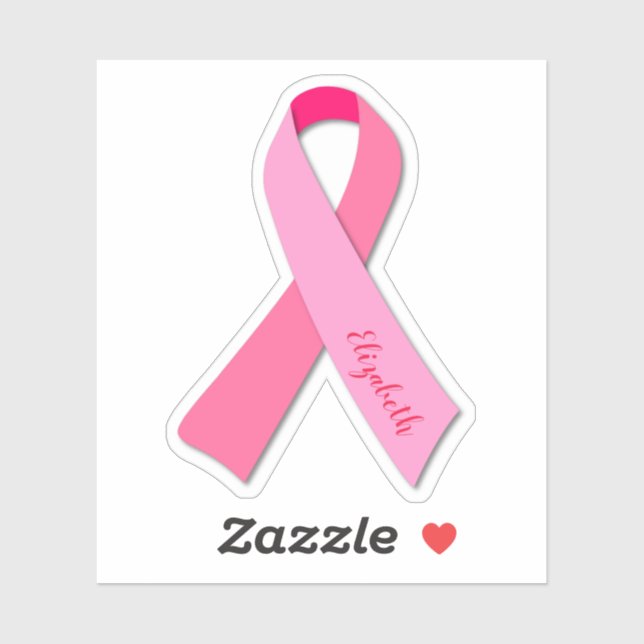 Breast Cancer Awareness Pink Ribbon Sticker (Sheet)