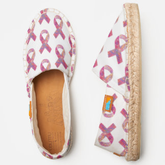 Breast Cancer Awareness Pink Ribbon Support Espadrilles
