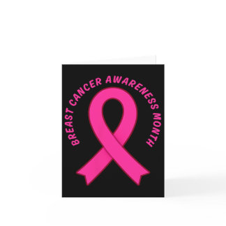 Breast Cancer Awareness Pink Ribbon Support Squad  Card