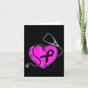 Breast Cancer Awareness Pink Ribbon Survivor Gift  Card