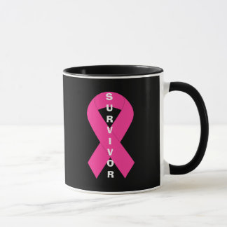 Breast Cancer Awareness Pink Ribbon Survivor Mug