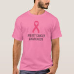 Breast Cancer Awareness Pink Ribbon T-Shirt