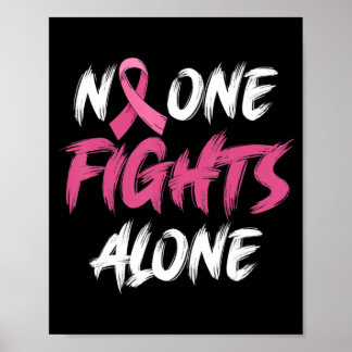 Breast Cancer Awareness Pink Ribbon T-Shirt80  Poster