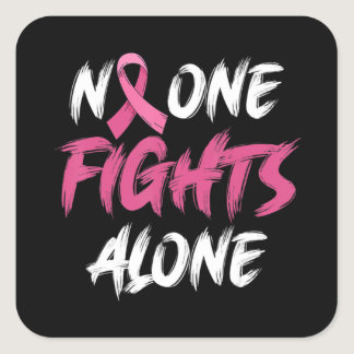 Breast Cancer Awareness Pink Ribbon T-Shirt80  Square Sticker