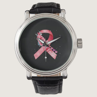 Breast Cancer Awareness Pink Ribbon Watch