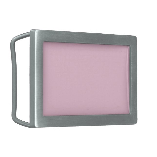 Breast cancer awareness pink solid color cute belt buckle (Front Left)