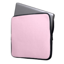 Breast cancer awareness pink solid color stylish laptop sleeve