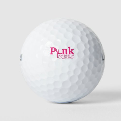 Breast Cancer Awareness Pink Squad Golf Balls