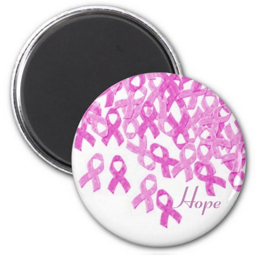 Breast Cancer Awareness Pink Velvet Ribbon Magnet