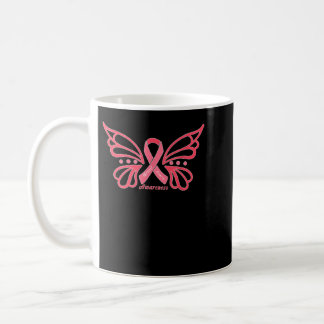 Breast Cancer Awareness Pink Wings Breast Cancer Coffee Mug