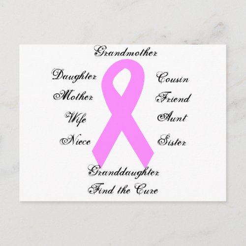 Breast Cancer Awareness Postcard