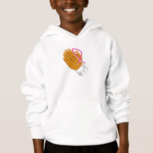 Breast Cancer Awareness Praying Hands Hoodie