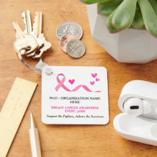 Breast Cancer Awareness Promotional Keychain