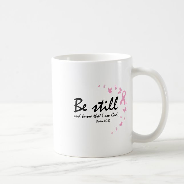 Breast Cancer Awareness Religious Christian Gifts  Coffee Mug (Right)
