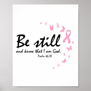 Breast Cancer Awareness Religious Christian Gifts  Poster