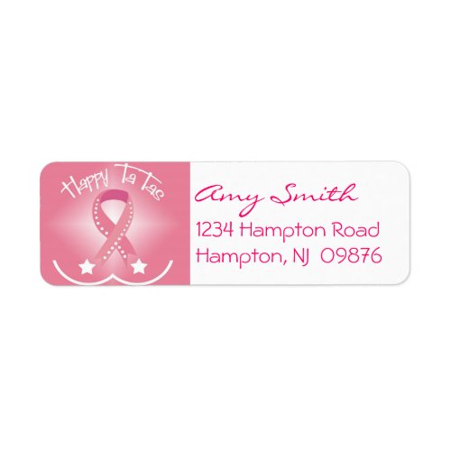 Breast Cancer Awareness Return Address Label