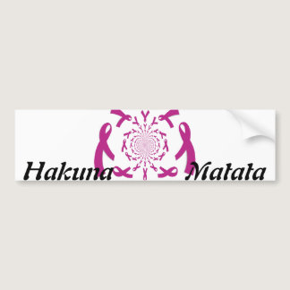 Breast Cancer Awareness  Ribbon Bumper Sticker