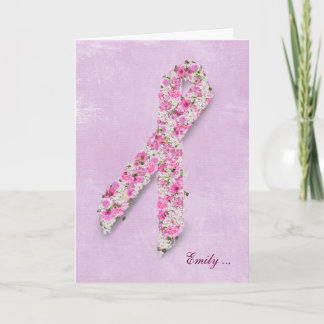Breast Cancer Awareness Ribbon Card