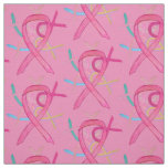 Breast Cancer Awareness Ribbon Fabric Material