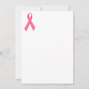 Breast Cancer Awareness Ribbon Invitation