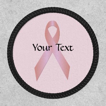 Breast Cancer Awareness Ribbon Patch by windyone at Zazzle