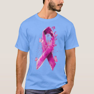 Breast Cancer Awareness Ribbon Pink In October We  T-Shirt