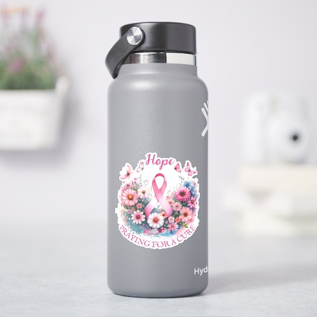 Breast Cancer Awareness Ribbon Sticker (HydroFlask)