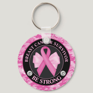 Breast Cancer Awareness Ribbon Survivor Keychain