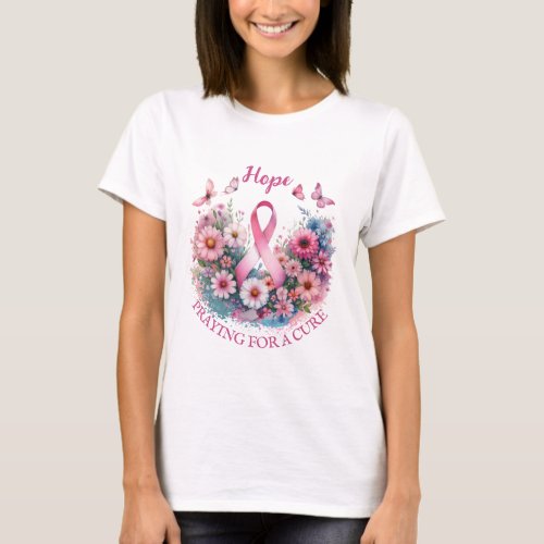 Breast Cancer Awareness Ribbon T_Shirt