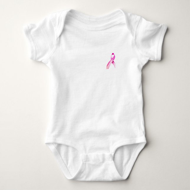 Breast Cancer awareness Ribbon  T-Shirt Baby Bodysuit (Front)